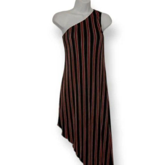 House of Harlow 1960 X Resolve Arlyn One Shoulder Striped  Asymmetrical … - Picture 2 of 7